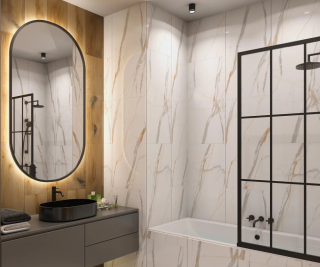 Керамогранит Absolut Gres PRO 002-1 Statuario Bronze 120x60см полированный