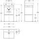 Структура металлическая Kerama Marazzi Pro PRO.50.01\BLK.M 50 см чёрный матовый