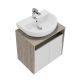 Тумба под раковину Kerama Marazzi Pro PRO.60.2\WHT 60 см белый/дуб Орегон