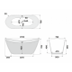 Ванна акриловая Delice Provanse DLR440102Bk 170х80 черная матовая