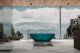 Прозрачная ванна ABBER Kristall AT9702Aquamarin из полиэфирной смолы 180x85см бирюзовый