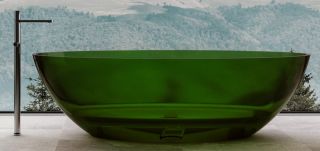 Прозрачная ванна ABBER Kristall AT9702Emerald из полиэфирной смолы 180x85см зелёный Прозрачная ванна ABBER Kristall AT9702Emerald из полиэфирной смолы 180x85см зелёный