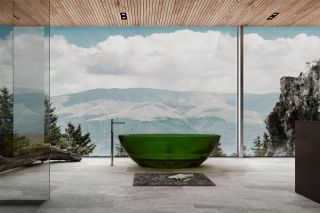 Прозрачная ванна ABBER Kristall AT9702Emerald из полиэфирной смолы 180x85см зелёный Прозрачная ванна ABBER Kristall AT9702Emerald из полиэфирной смолы 180x85см зелёный