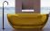Прозрачная ванна ABBER Kristall AT9703Amber из полиэфирной смолы 170x75см жёлтый