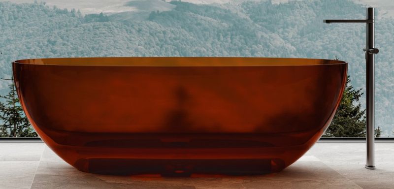 Прозрачная ванна ABBER Kristall AT9703Opal из полиэфирной смолы 170x75см коричневый Прозрачная ванна ABBER Kristall AT9703Opal из полиэфирной смолы 170x75см коричневый