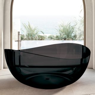Прозрачная ванна ABBER Kristall AT9705Onyx 150x150 см чёрный