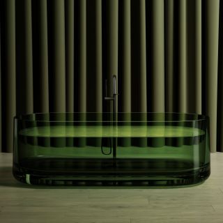 Прозрачная ванна ABBER Kristall AT9708Emerald из полиэфирной смолы 170x75см зелёный Прозрачная ванна ABBER Kristall AT9708Emerald из полиэфирной смолы 170x75см зелёный