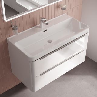 Тумба с раковиной IDDIS Клауд Икс (Cloud X) CLX10W0i95K 100 см белый