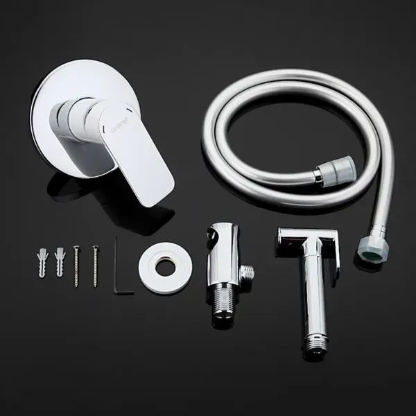 Гигиенический душ со смесителем Gappo G7248 белый/хром