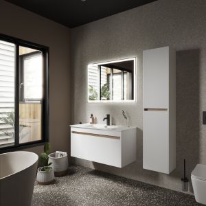 Пенал подвесной Sancos Smart PSM35W 35см белый глянец