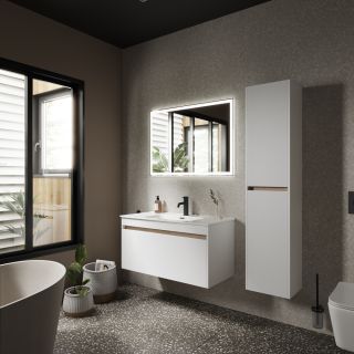 Пенал подвесной Sancos Smart PSM35W 35см белый глянец Пенал подвесной Sancos Smart PSM35W 35см белый глянец