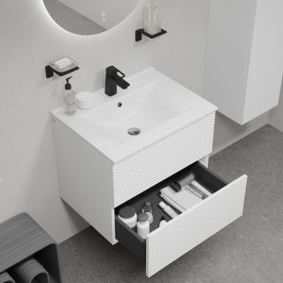 Тумба с раковиной IDDIS Билд (Bild) BIL60W0i95K 60 см белый матовый