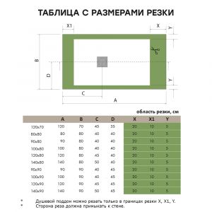 Душевой поддон Starohome Solid 78983542 100x100 см чёрный матовый