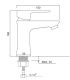 Смеситель для раковины РМС PL6-001F белый Смеситель для раковины РМС PL6-001F белый