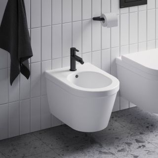 Смеситель для биде Ravak Puri X070189 Black X070189 с донным клапаном чёрный матовый