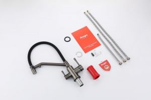 Смеситель для кухни Raglo R81.62.09 с подключением фильтра графит