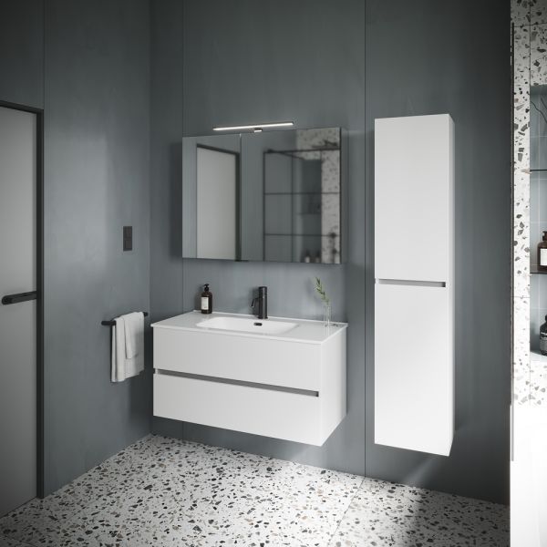 Пенал подвесной Sancos Urban PUR35W 35см белый глянец