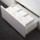 Система сортировки мусора Alveus 211961 ALBIO 55 2x16 L+ 2 контейнера белый пластик