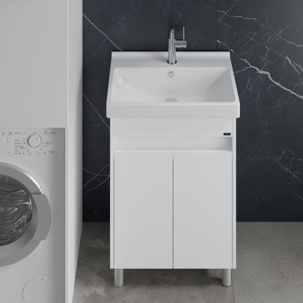 Напольная тумба под раковину Санта Мира 700472 60 см белый