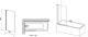 Шторка на ванну Ravak Pivot PVS1-80 79840100Z1 Transparent профиль белый