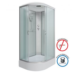 Душевая кабина Niagara Classic 331944R 110x90 см профиль хром стекло матовое