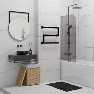 Полотенцесушитель электрический Indigo Sparta DGS40-50BRRt 40x50 см чёрный муар