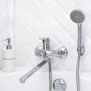Смеситель для ванны с душем РМС SL85-006E хром Смеситель для ванны с душем РМС SL85-006E хром