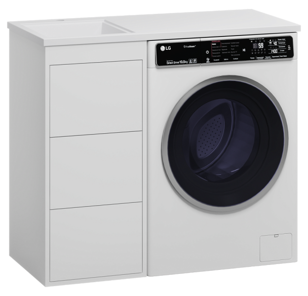 Напольная тумба под раковину Brevita Grafit УТ000015079 40 см белый