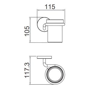 Стакан Gappo G30706 хром