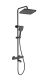 Душевая стойка Wonzon & Woghand Stay 2 WW-B3016-T1-MB с термостатом чёрный матовый