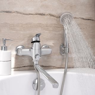 Смеситель для ванны с душем РМС SL50-006E хром Смеситель для ванны с душем РМС SL50-006E хром
