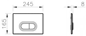 Клавиша смыва Vitra Loop O 740-0580