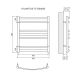 Полотенцесушитель водяной Lemark Atlantiss П7 LM32607RBL 500x600, черный