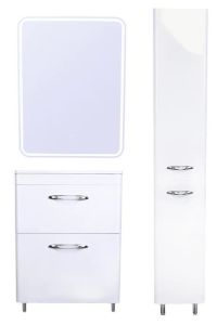 Колонна универсальная El Fante СС-00002271 "Каре 30" с корзиной, Люкс белая,PLUS