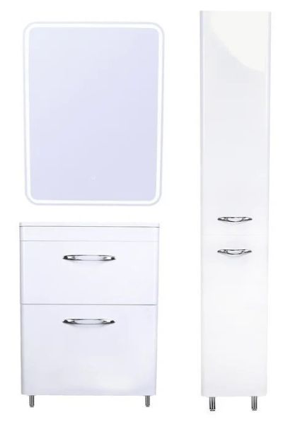 Колонна универсальная Style Line СС-00002271 "Каре 30" с корзиной, Люкс белая,PLUS