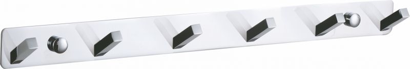Вешалка с шестью крючками для ванной Wonzon & Woghand WW-9385-6 хром