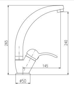 Смеситель для кухни Rav Slezak Labe L006.5/3Z золото