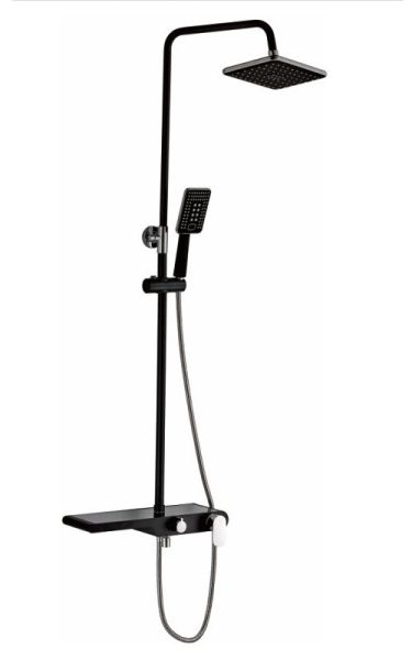 Душевая стойка Haiba HB2420 чёрный матовый Душевая стойка Haiba HB2420 чёрный матовый