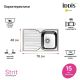 Кухонная мойка IDDIS Strit STR78SDi77S с сифоном 78см сталь