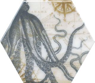 Плитка Kerama Marazzi HGD\A334\24020 Керамический декор 20x23,1x0,69 Эль Салер глянцевый