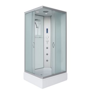 Душевая кабина Niagara Classic 339844QF 90x80 см профиль хром стекло матовое