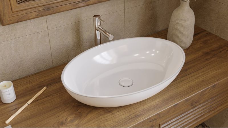 Раковина Whitecross Citrine 0717.060040.100 60см белый глянец