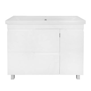 Тумба с раковиной Azario Kantri CS00097259 100 см белый глянец