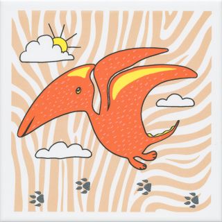 Плитка Kerama Marazzi OP\A228\5009 Декор Динозаврики 3 матовый 20x20x0,69