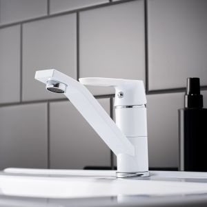 Смеситель для кухни РМС SL123W-004F-15 белый