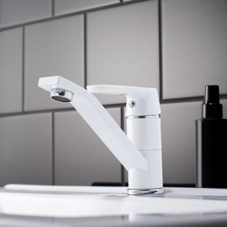 Смеситель для кухни РМС SL123W-004F-15 белый Смеситель для кухни РМС SL123W-004F-15 белый