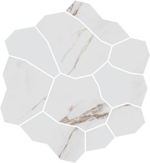 Керамогранит Kerama Marazzi KMD2HID026GR Декор Марсель наборный серый матовый обрезной 26,5x25,5x0,9