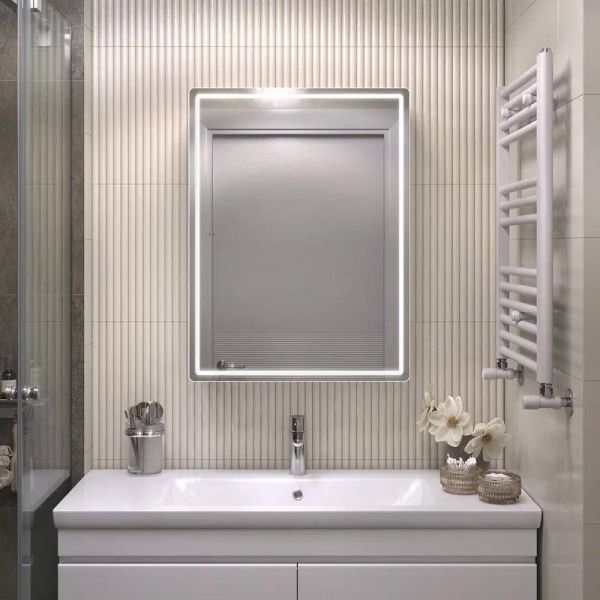 Зеркальный шкаф с подсветкой Vigo Geometry 220 60 см