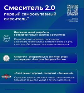 Настенный смеситель для кухни РМС SL71-362 хром