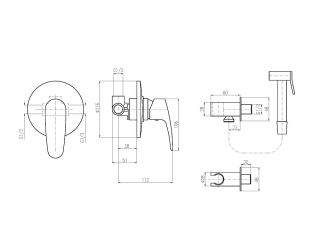 Гигиенический душ со смесителем Rav Slezak Amur AM742/1 хром Гигиенический душ со смесителем Rav Slezak Amur AM742/1 хром